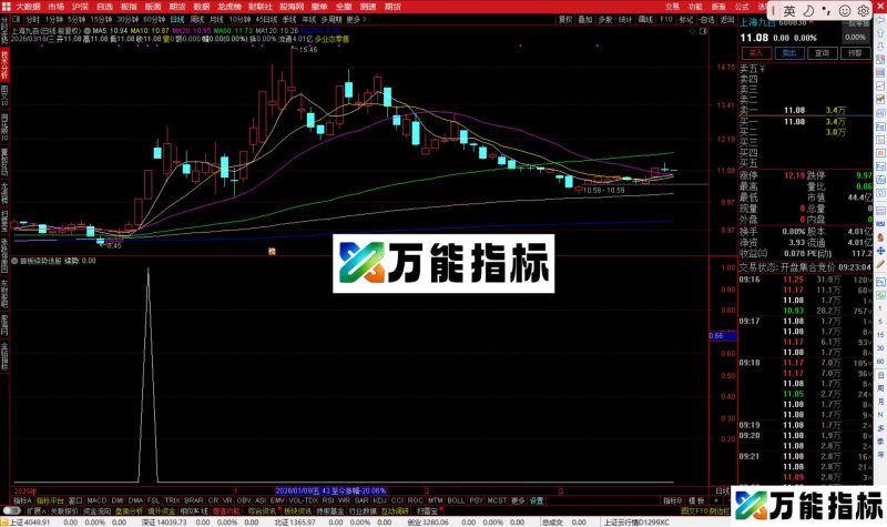 通达信首板续势选股指标公副图源码-万能指标公式