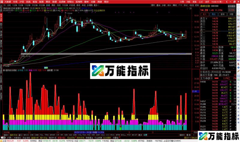 通达信强势股回调底指标公式副图源码-万能指标公式