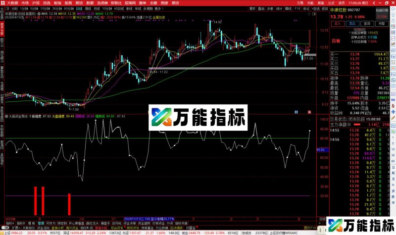 通达信大底资金异动指标公式副图源码-万能指标公式