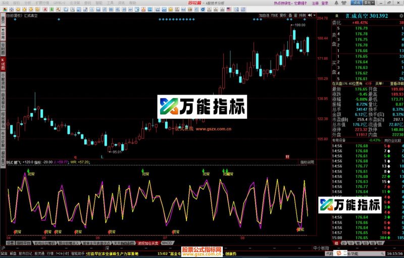 同花顺鹏飞量能副图指标公式有源码 EA-万能指标公式