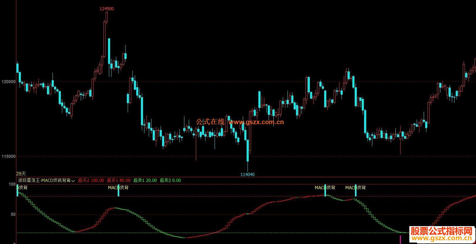 文华财经波段震荡王-MACD顶底背离副图指标未来 EA-万能指标公式