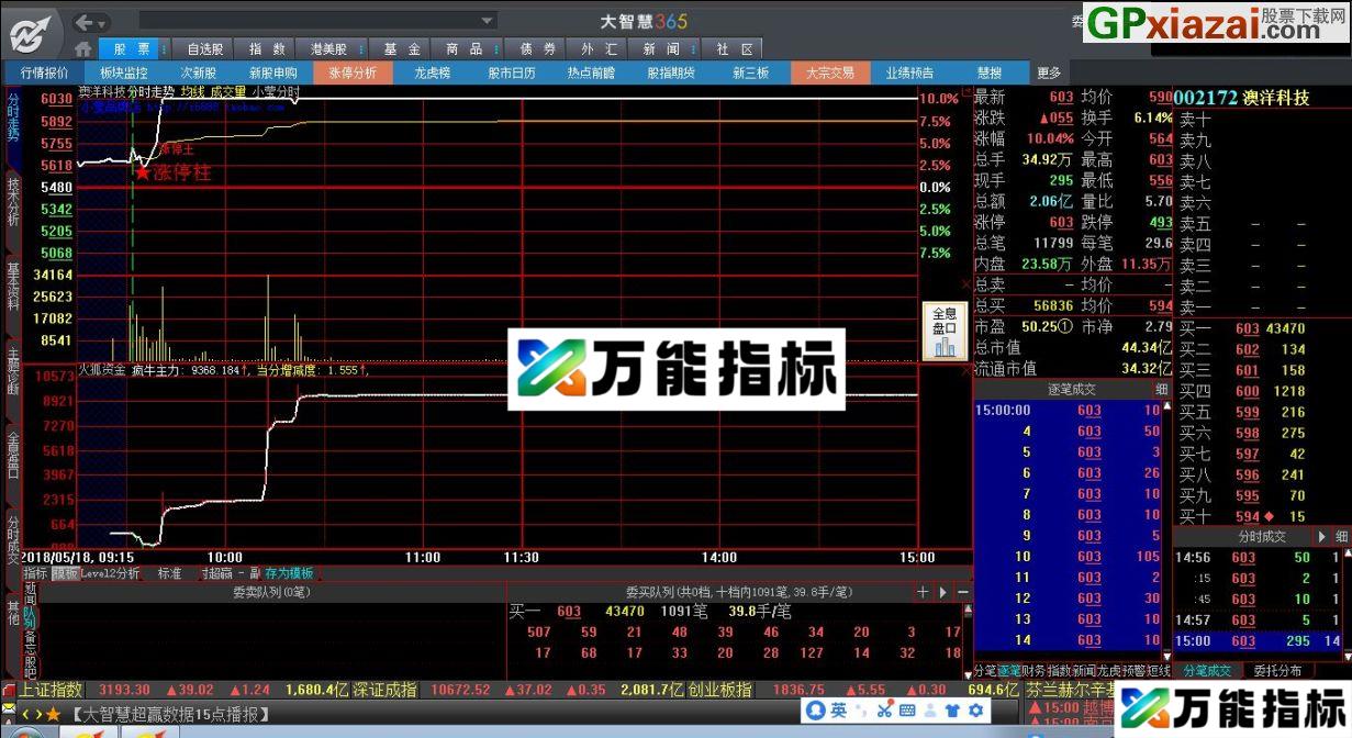大智慧 真实资金 分时 大智慧指标 源码 贴图