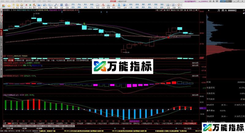 新MACD主升浪 指标一目了然 同花顺副图指标 源码 贴图 EA-万能指标公式