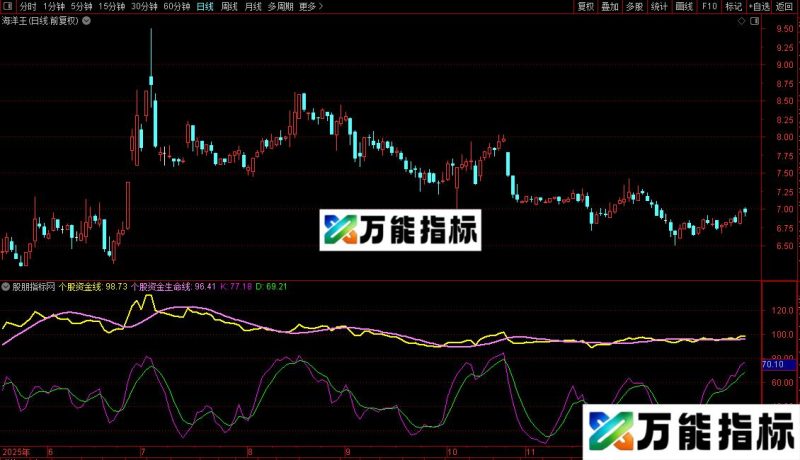 通达信大智慧通用赢在龙头指标源码副图 EA-万能指标公式