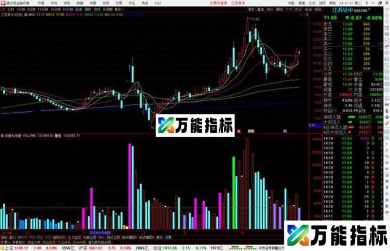 通达信倍量和地量副图指标公式源码 EA-万能指标公式