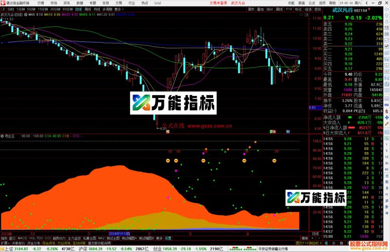 通达信寻庄王指标公式源码副图-万能指标公式