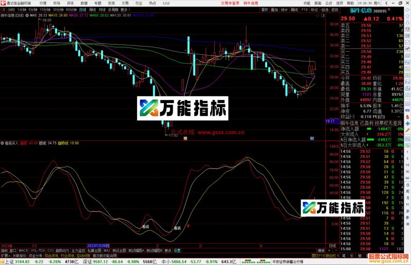通达信看底买入副图趋势抄底类指标公式源码-万能指标公式