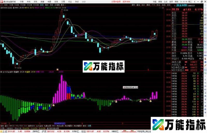 通达信主力资金趋势指标公式源码副图 EA-万能指标公式