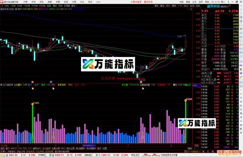 通达信主力超级单指标公式源码副图-万能指标公式