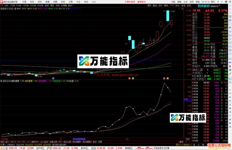 通达信速率空间指标公式源码副图-万能指标公式