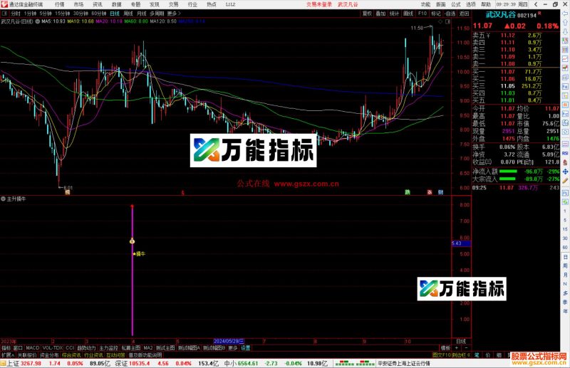 通达信主升擒牛指标公式源码副图-万能指标公式
