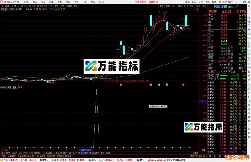 通达信热点共振指标公式源码副图-万能指标公式