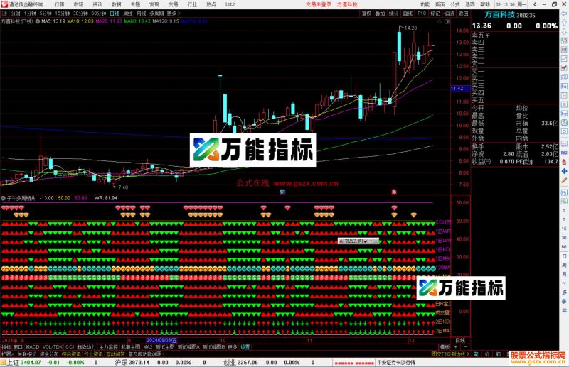 通达信子午多周期共振副图 源码指标公式-万能指标公式