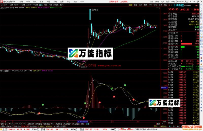 通达信LX追盘日副图源码副图指标公式-万能指标公式
