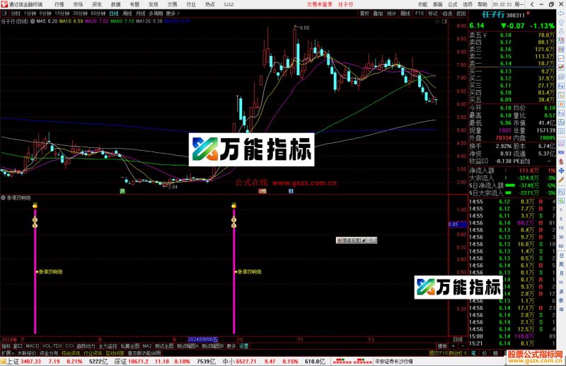 通达信涨停双响炮指标公式源码副图-万能指标公式