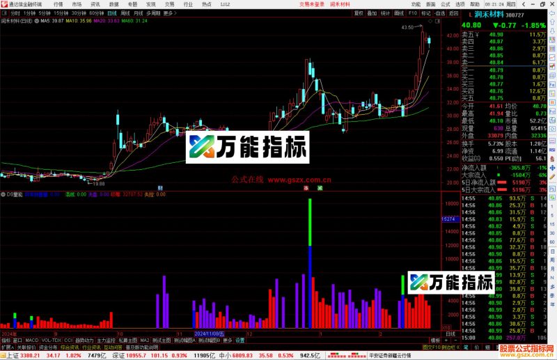 通达信DS量能指标公式源码副图-万能指标公式