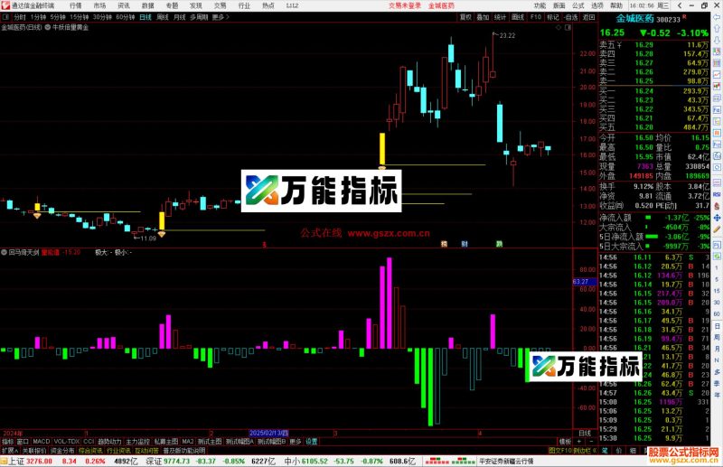 通达信回马倚天剑指标公式源码副图-万能指标公式