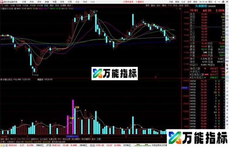 通达信倍量过前五指标公式源码 EA-万能指标公式