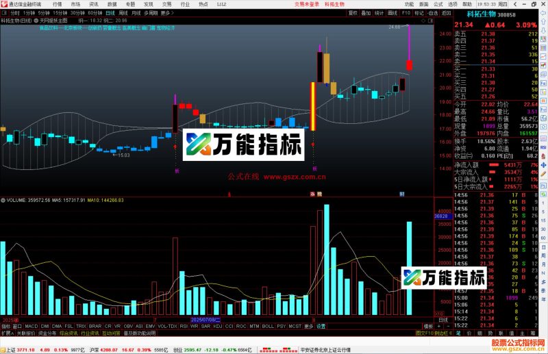 通达信天网捉妖主图指标公式源码-万能指标公式