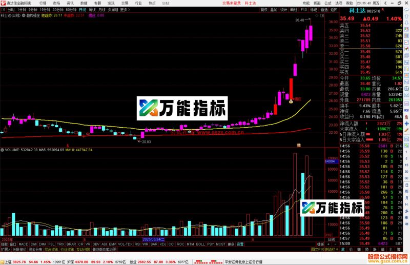 通达信趋势强庄指标公式主图源码-万能指标公式