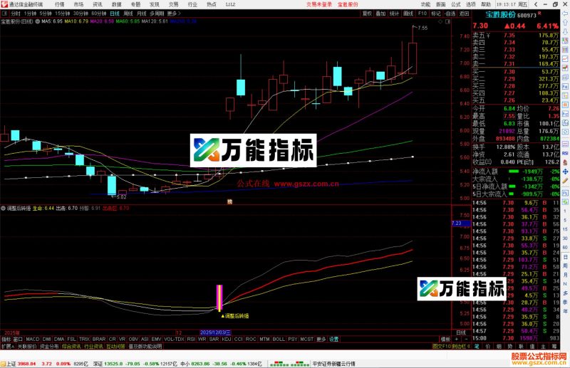 通达信调整后转强指标公式副图源码-万能指标公式