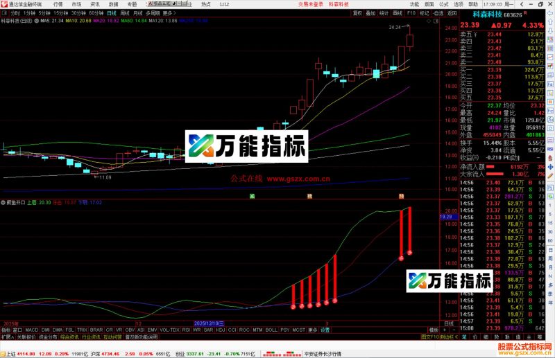 通达信鳄鱼开口指标公式副图源码-万能指标公式