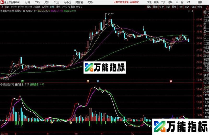 通达信量价结合彩柱指标公式 EA-万能指标公式