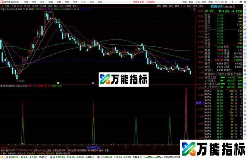 通达信黑马反弹抄底指标公式源码副图 EA-万能指标公式