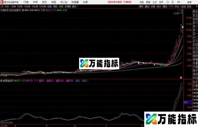 通达信macd支撑压力参考线 EA-万能指标公式