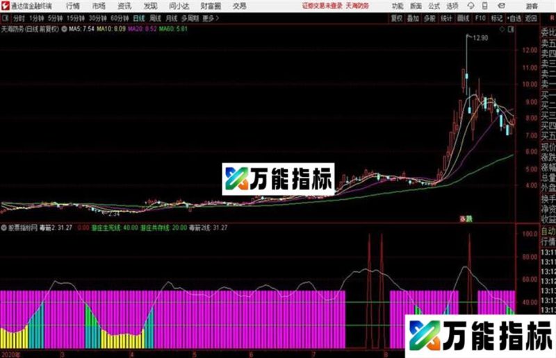 〖网络指标〗股票之友S理论修改优化集——游庄毒战 EA-万能指标公式