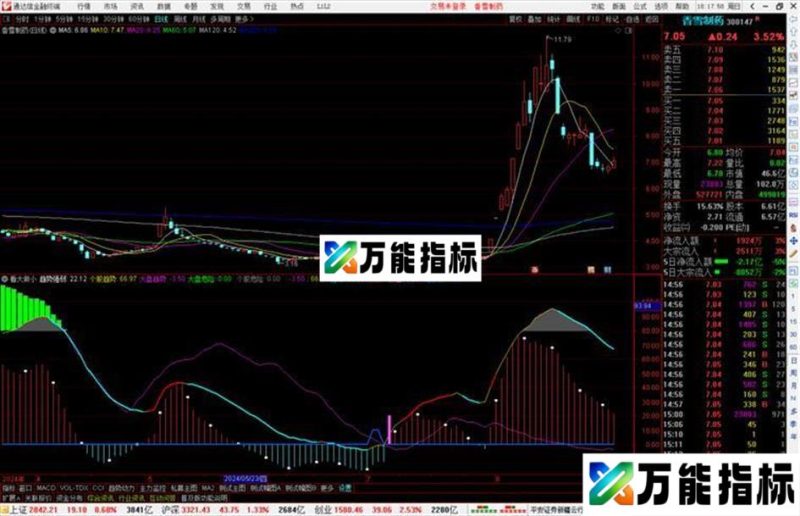 通达信看大做小指标公式源码副图 EA-万能指标公式