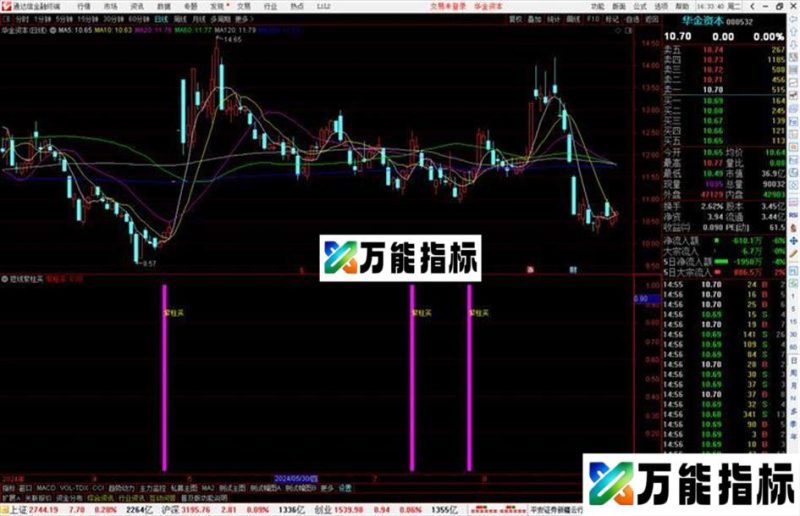 通达信短线紫柱买指标公式源码副图 EA-万能指标公式