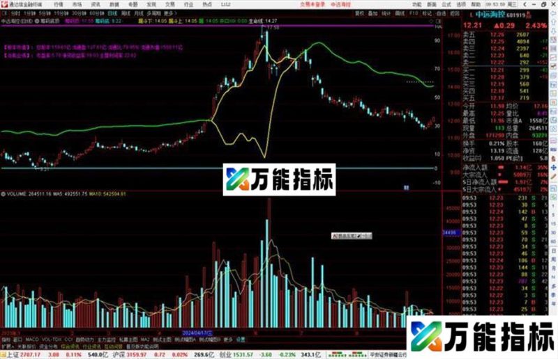 通达信筹码底顶主图指标公式源码副图 EA-万能指标公式
