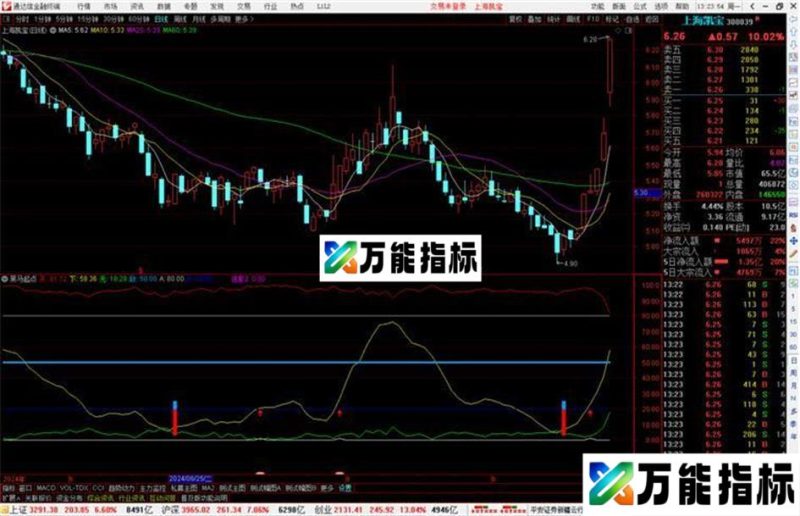 通达信黑马起点指标公式源码副图 EA-万能指标公式