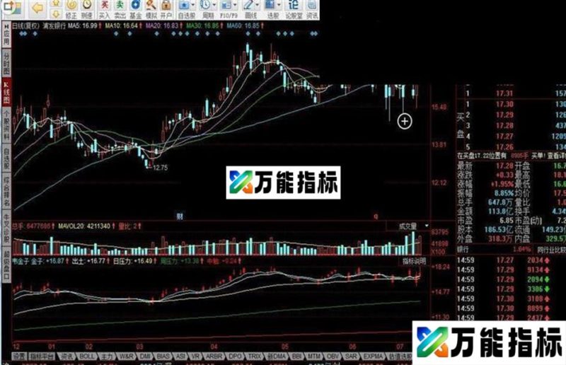 同花顺韦金子指标公式 EA-万能指标公式