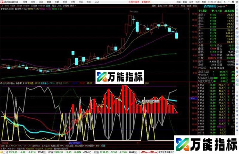 通达信主力成本重心指标公式源码副图 EA-万能指标公式