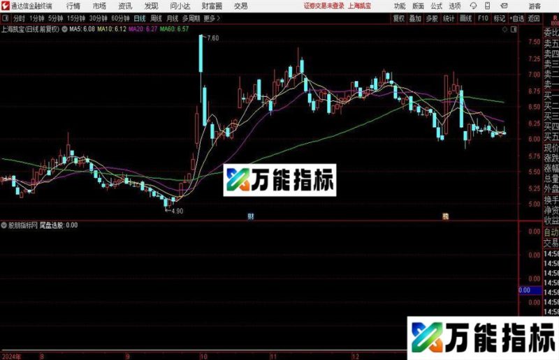 通达信尾盘进选股指标公式 EA-万能指标公式