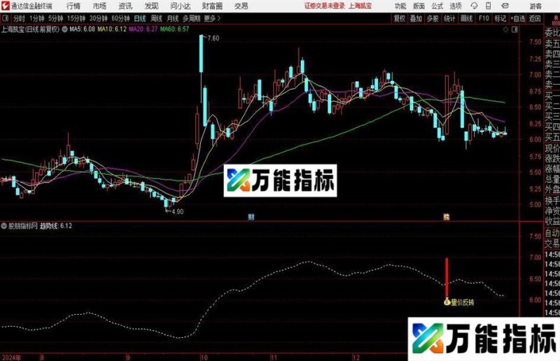 通达信量价反转主图指标公式 EA-万能指标公式