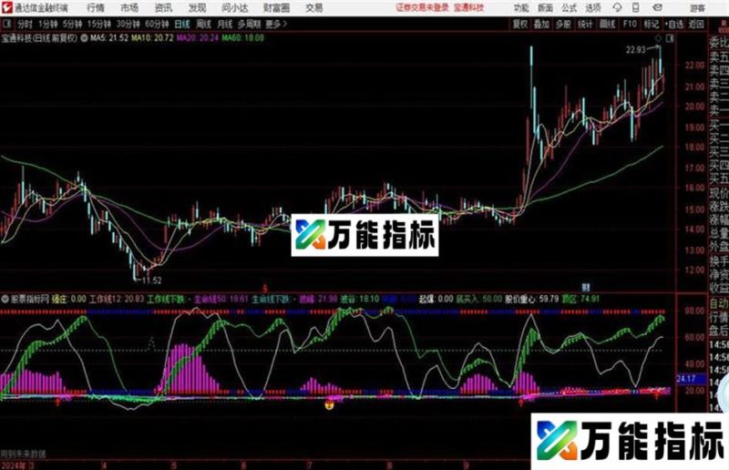 通达信猎豹趋势 主图和副图 EA-万能指标公式